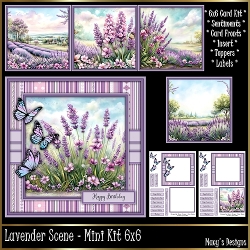 Lavender Scene - Mini Kit 6x6