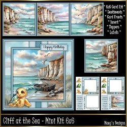 Cliff at the Sea - Mini Kit 6x6