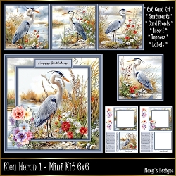 Bleu Heron 1 - Mini Kit 6x6