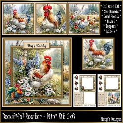 Beautiful Rooster - Mini Kit 6x6