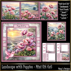 Landscape with Poppies - Mini Kit 6x6