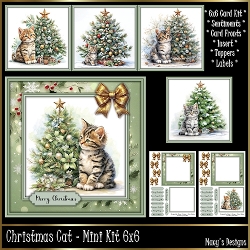 Christmas Cat - Mini Kit 6x6