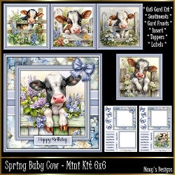 Spring Baby Cow - Mini Kit 6x6