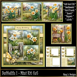 Daffodils 1 - Mini Kit 6x6