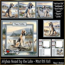 Afghan Hound by te Lake - Mini Kit 6x6