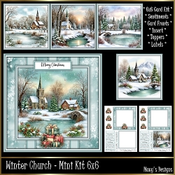 Winter Church - Mini Kit 6x6