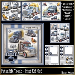 PeterBilt Truck Male - Birthday / Fathers Day - Mini Kit 6x6