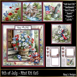4th of July - Mini Kit 6x6