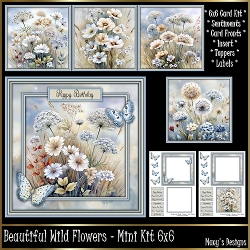 Beautiful Wild Flowers - Mini Kit 6x6