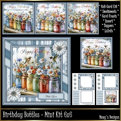 Birthday Bottles - Mini Kit 6x6