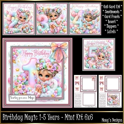 Birthday Magic 1-5 Years - Mini Kit 6x6