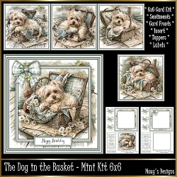 The Dog in the Basket - Mini Kit 6x6