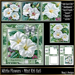 White Flowers - Mini Kit 6x6
