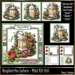 Raspberries Latern - Mini Kit 6x6