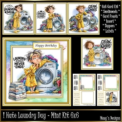 I Hate Laundry Day - Mini Kit 6x6