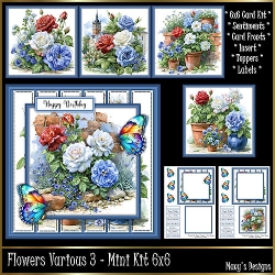 Flowers Various 3 - Mini Kit 6x6