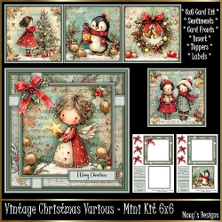 Vintage Christmas Various - Mini Kit 6x6