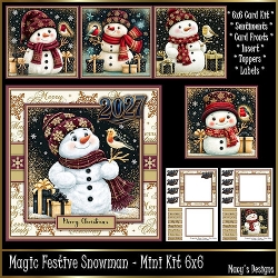 Magic Festive Snowman - Mini Kit 6x6