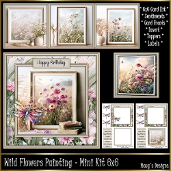 Wild Flowers Scene - Mini Kit 6x6