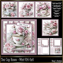 Tea Cup Roses - Mini Kit 6x6