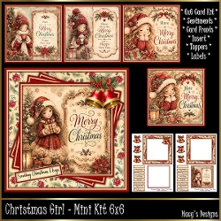 Christmas Girl  - Mini Kit 6x6