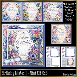 Birthday Wishes 1 - Mini Kit 6x6