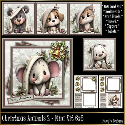Christmas Animals 2 - Mini Kit 6x6