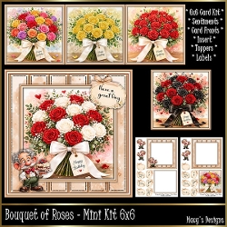 cup1459546_124264 - Bouquet of Roses - Mini Kit 6x6
