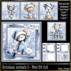 Christmas Animals 3 - Mini Kit 6x6