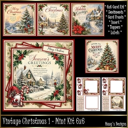 Vintage Christmas 1 - Mini Kit 6x6