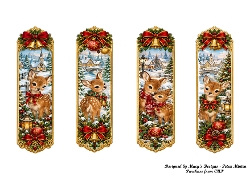 Christmas Fawn Bookmarks