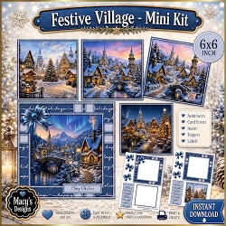 Festive Village - Mini Kit 6x6