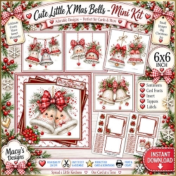 Cute Little X Mas Bells - Mini Kit 6x6