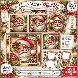 Santa Face - Mini Kit 6x6