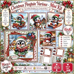 Christmas Penquin Various - Mini Kit 6x6