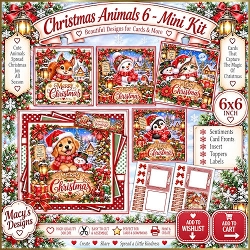 Christmas Animals 6 - Mini Kit 6x6
