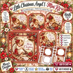 Little Christmas Angel 1 - Mini Kit 6x6