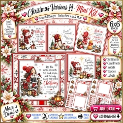 Christmas Various 14 - Mini Kit 6x6