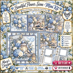Beautiful Flower Scene - Mini Kit 6x6