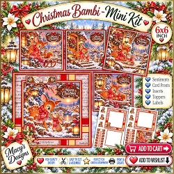 Christmas Bambi - Mini Kit 6x6