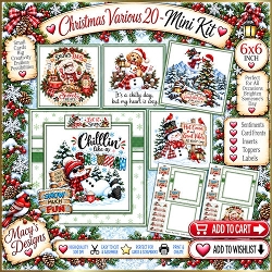 Christmas Various 20 - Mini Kit 6x6