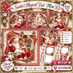 Santas Magical Visit - Mini Kit 6x6