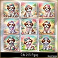 Cute Little Puppy - Illustrations for Cards