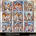 Adorable Snow Bunnys - Illustrations for Cards