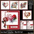 Love Heart Valentine 1 - Mini Kit 6x6  (New Sheets)