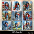 Little Jeans Girl - Illustrations for Cards, Mini kits & Designers