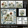 White Bleu Daisies - Mini Kit 6x6