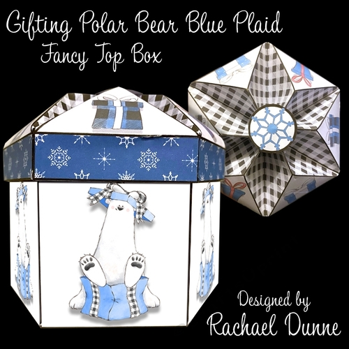 Gifting Polar Bear Blue Plaid FTB