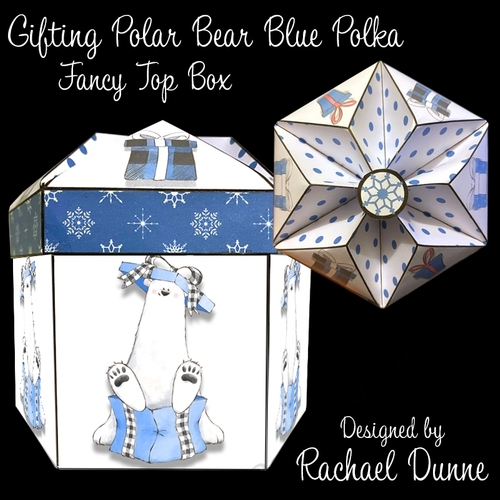 Gifting Polar Bear Blue Polka FTB