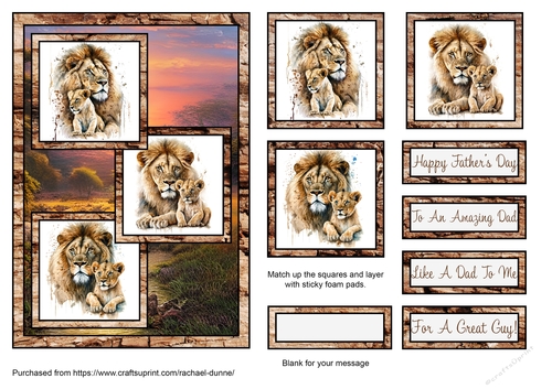 Fathers Day Lions